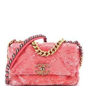 Chanel 19 Flap Bag Quilted Sequins #248417C49B